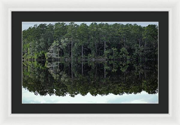 Lake Rim of North Carolina - Framed Print