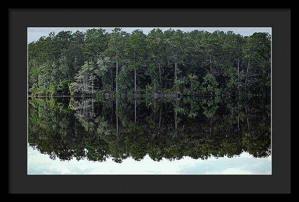 Lake Rim of North Carolina - Framed Print