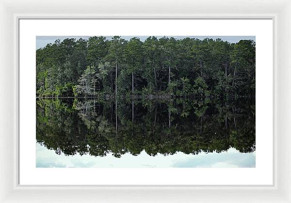 Lake Rim of North Carolina - Framed Print