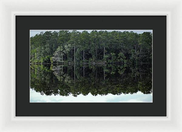Lake Rim of North Carolina - Framed Print