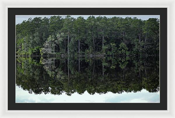 Lake Rim of North Carolina - Framed Print