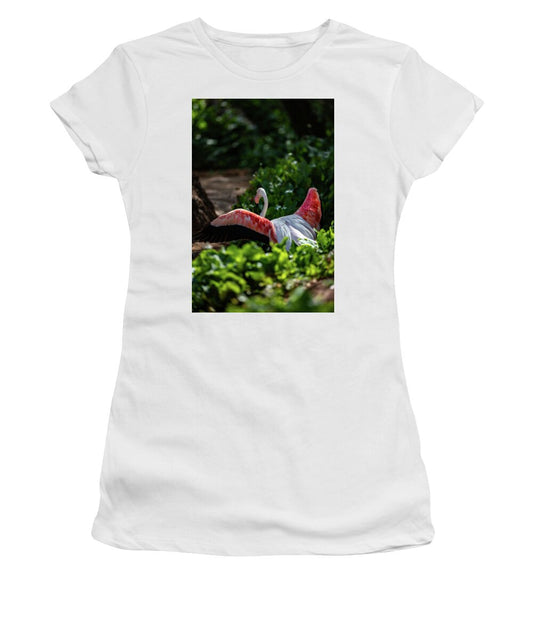 Reverse Fly Flamingo - Women's T-Shirt