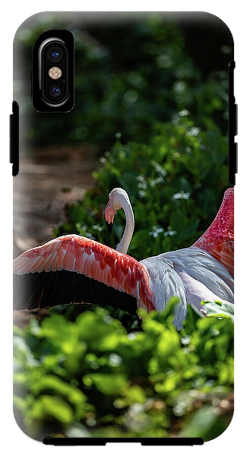 Reverse Fly Flamingo - Phone Case