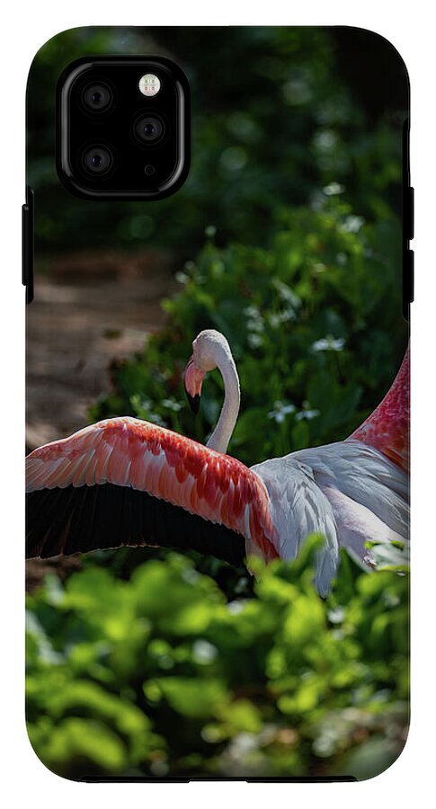 Reverse Fly Flamingo - Phone Case