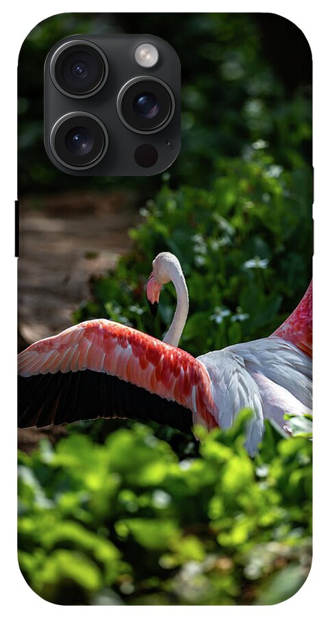 Reverse Fly Flamingo - Phone Case