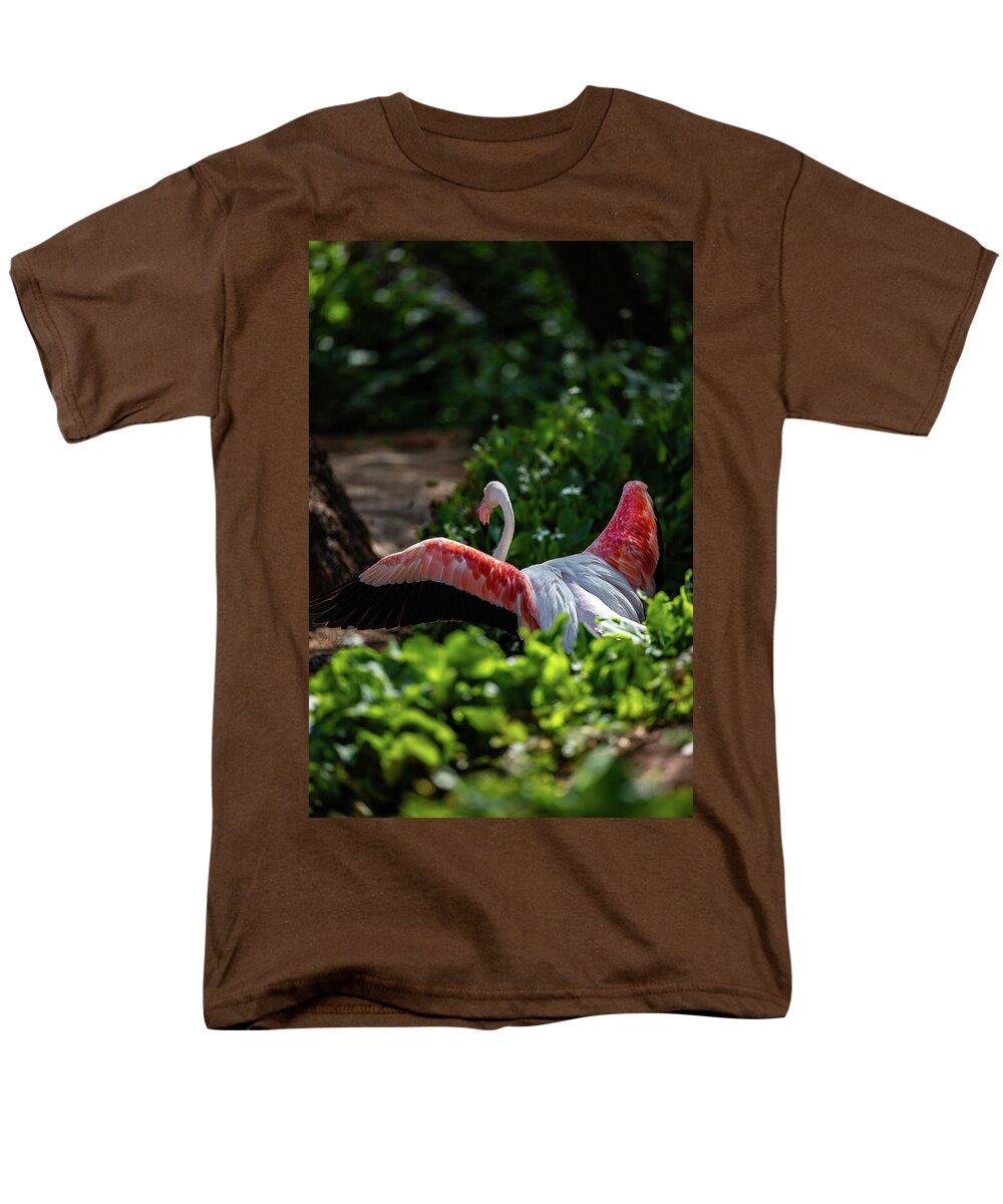 Reverse Fly Flamingo - Men's T-Shirt  (Regular Fit)