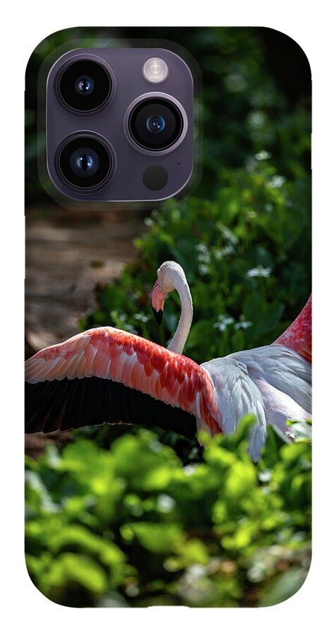Reverse Fly Flamingo - Phone Case