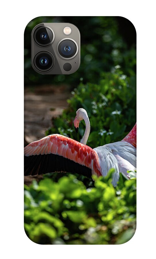 Reverse Fly Flamingo - Phone Case