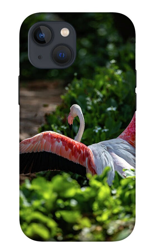 Reverse Fly Flamingo - Phone Case