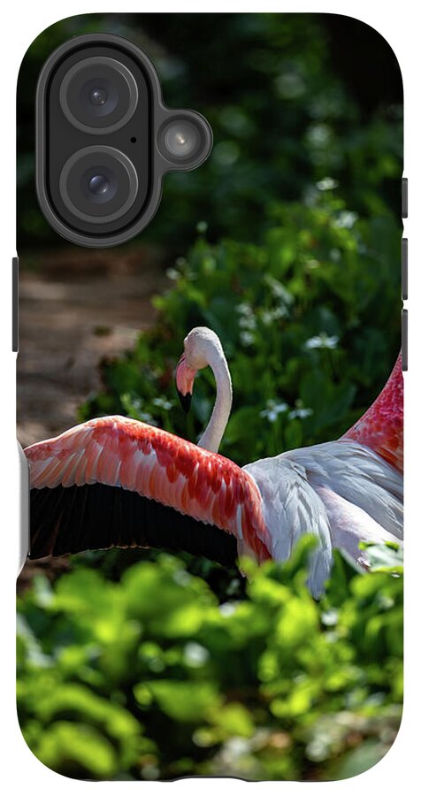Reverse Fly Flamingo - Phone Case