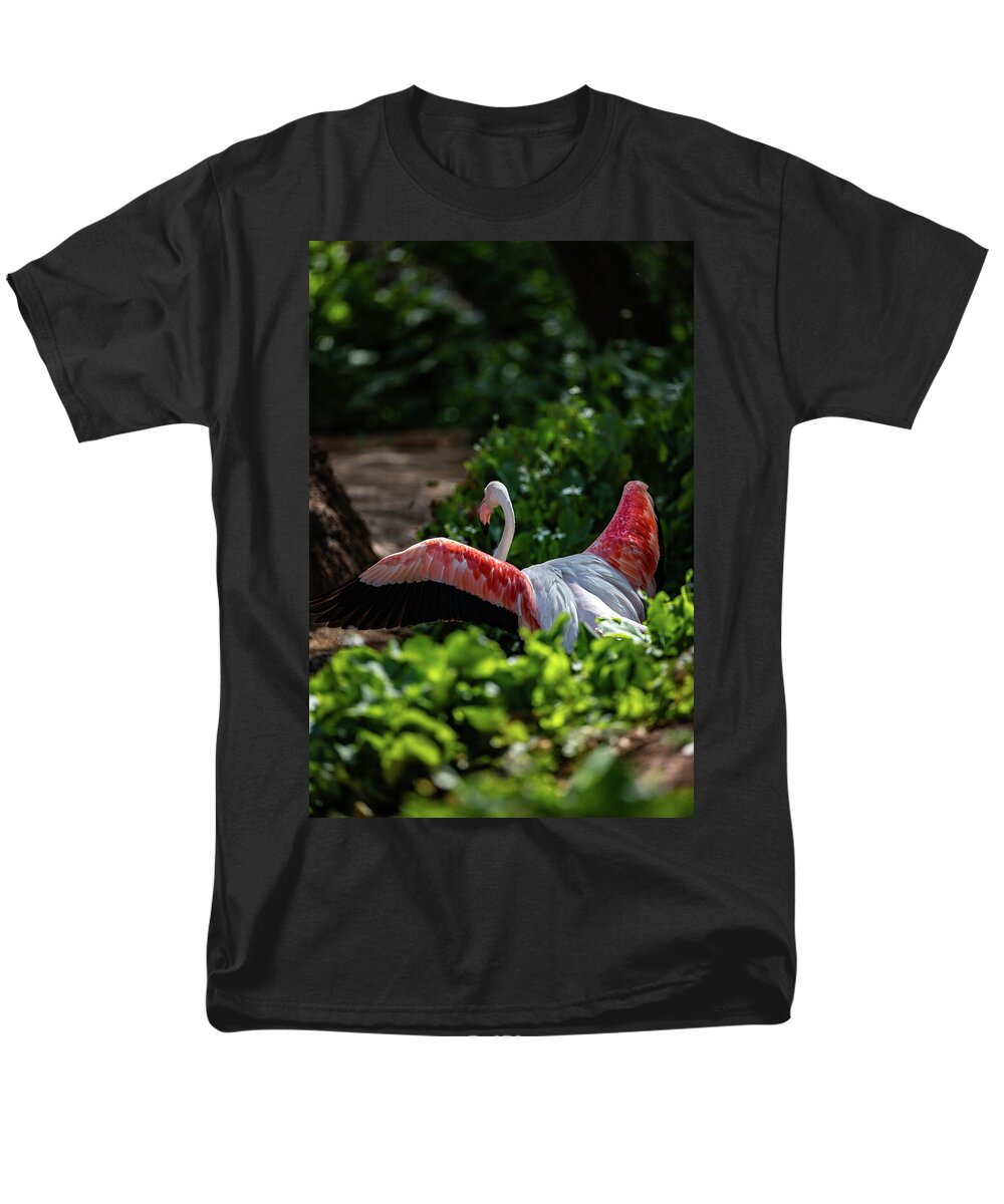 Reverse Fly Flamingo - Men's T-Shirt  (Regular Fit)