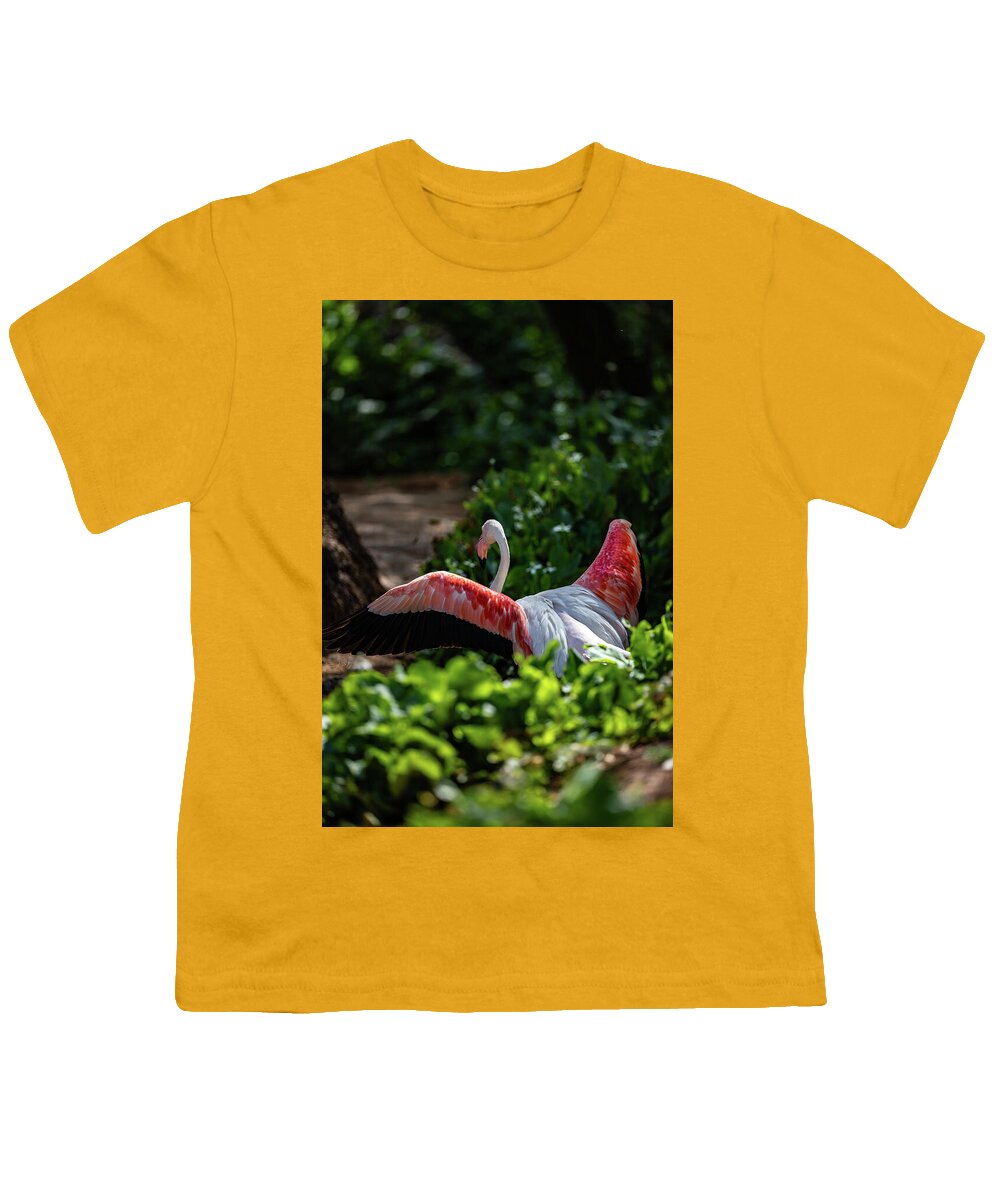 Reverse Fly Flamingo - Youth T-Shirt