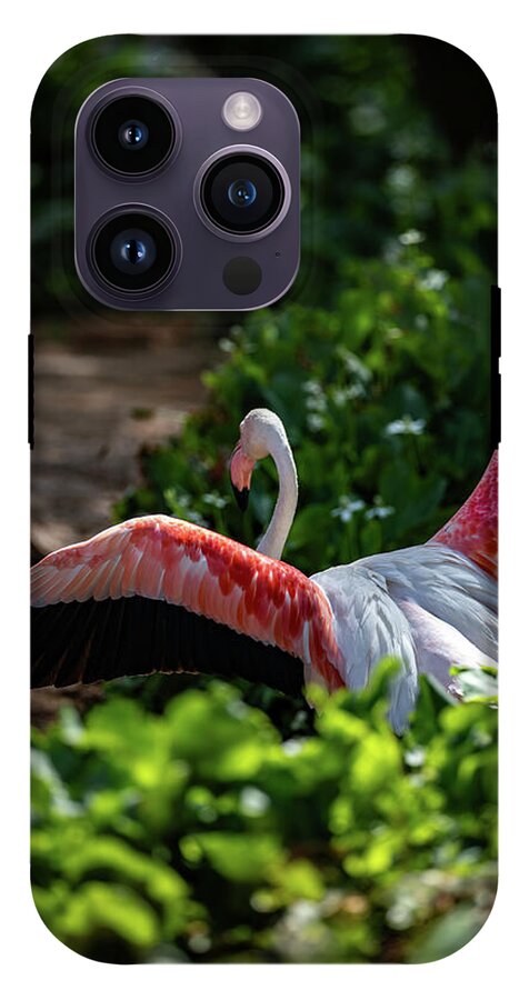 Reverse Fly Flamingo - Phone Case