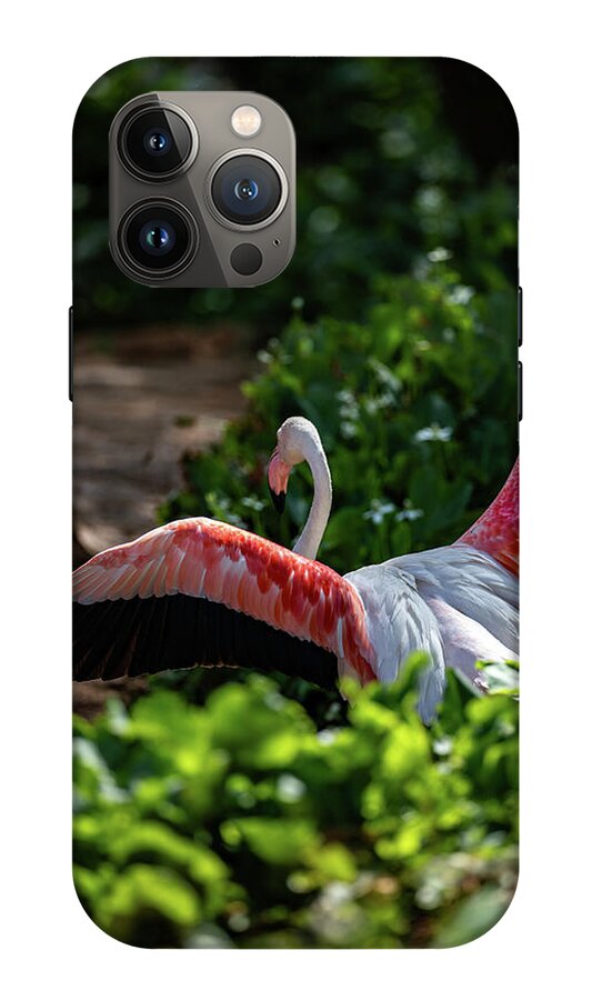 Reverse Fly Flamingo - Phone Case