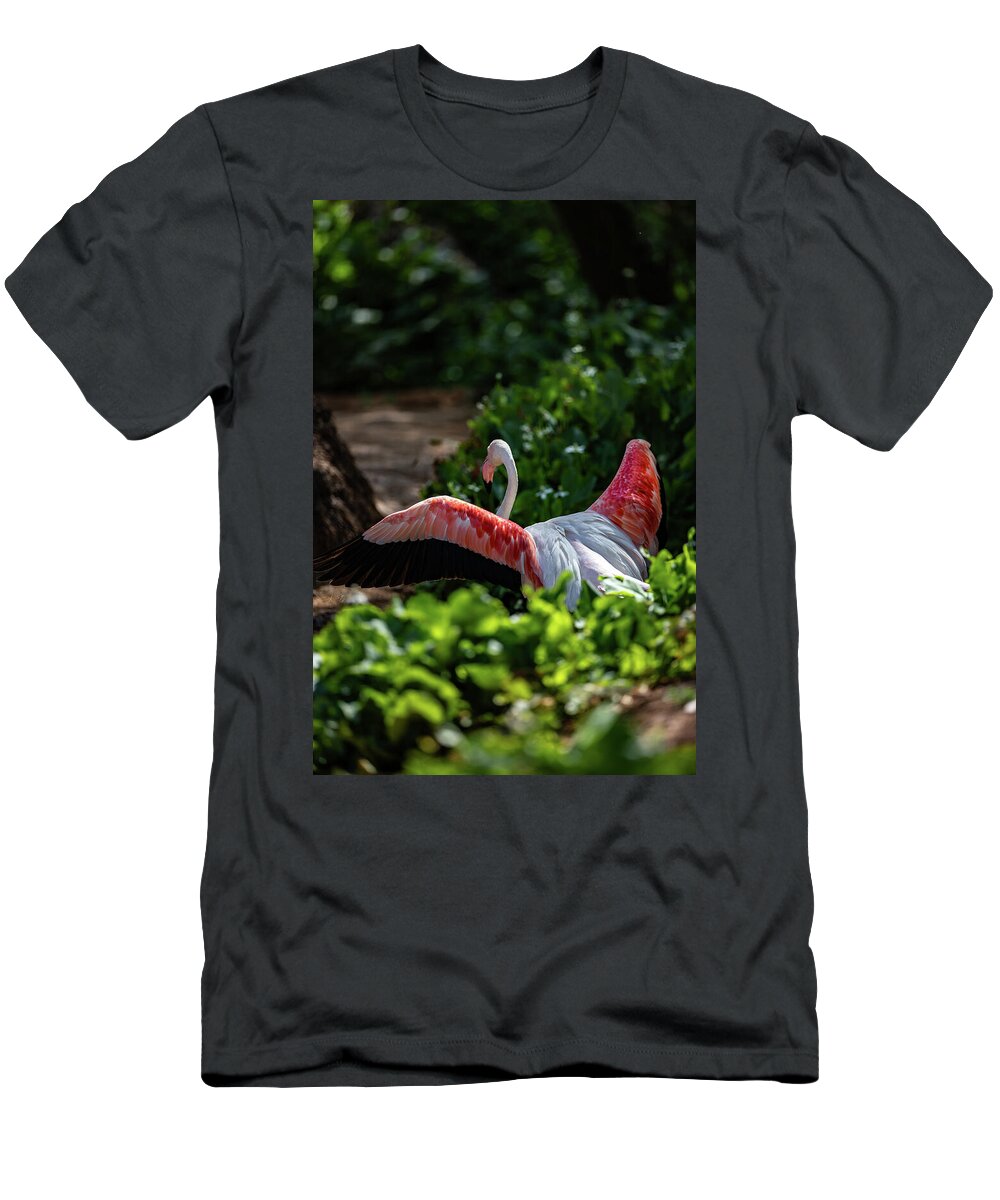 Reverse Fly Flamingo - T-Shirt