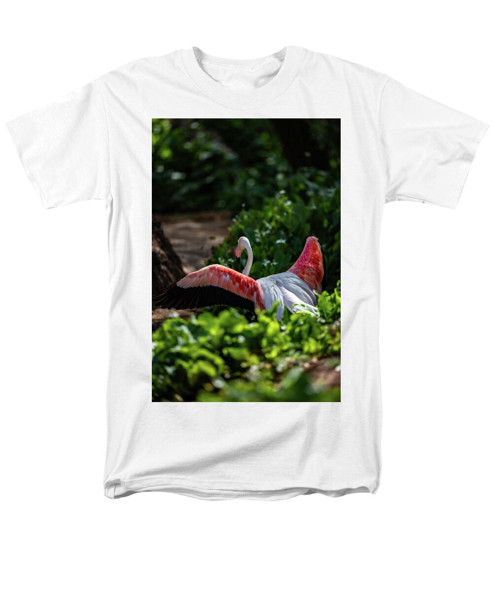 Reverse Fly Flamingo - Men's T-Shirt  (Regular Fit)