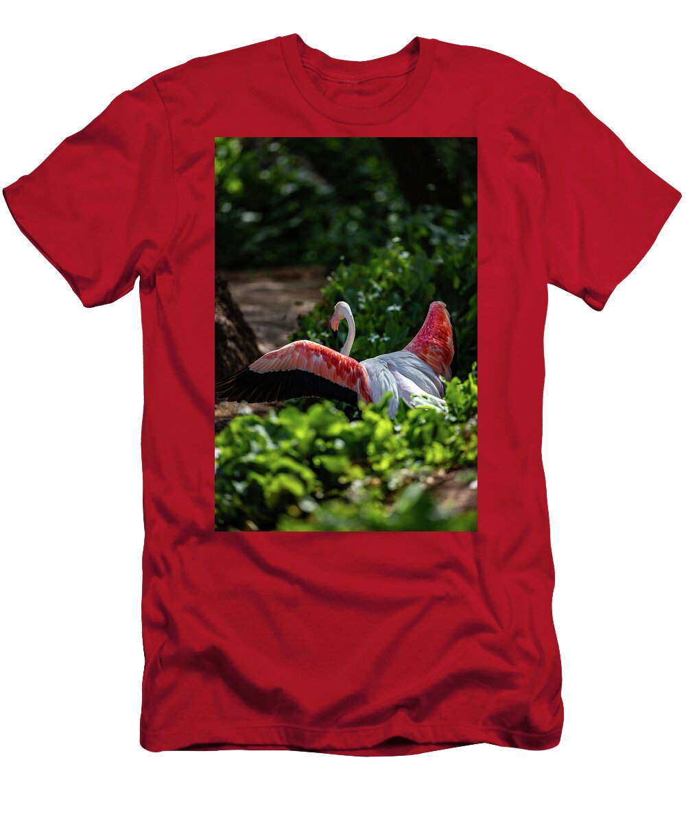 Reverse Fly Flamingo - T-Shirt