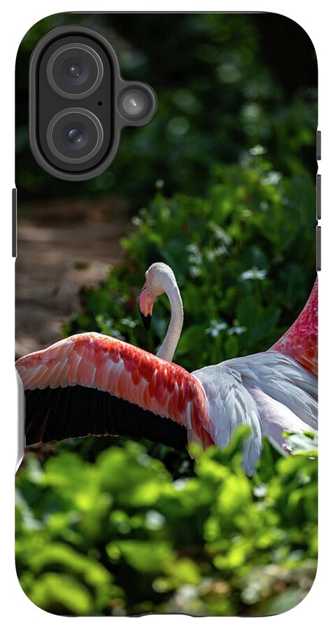 Reverse Fly Flamingo - Phone Case