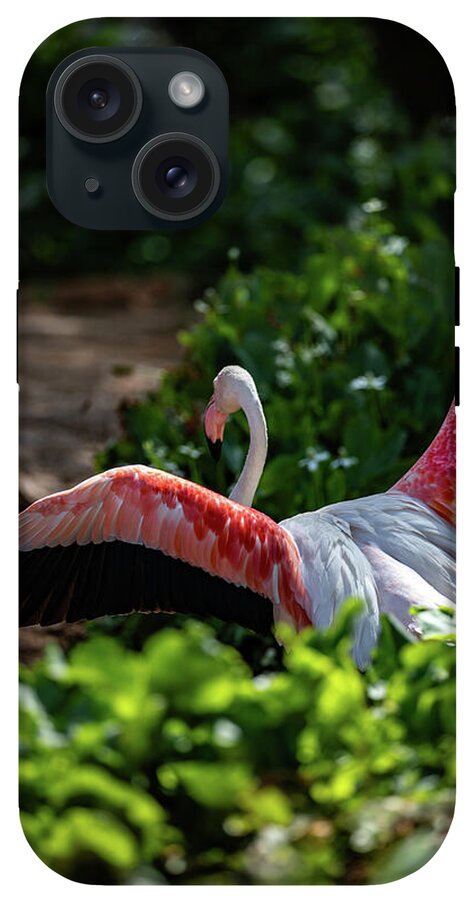 Reverse Fly Flamingo - Phone Case