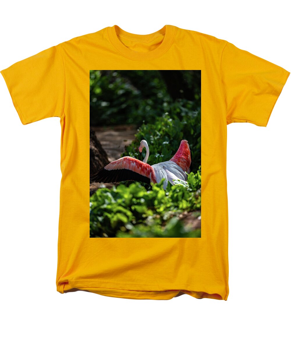 Reverse Fly Flamingo - Men's T-Shirt  (Regular Fit)