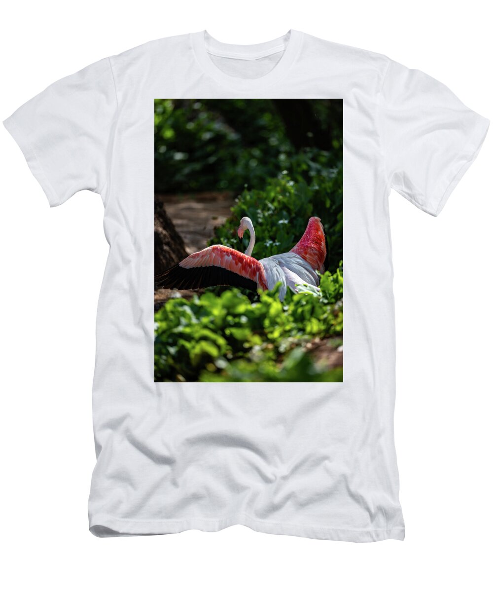 Reverse Fly Flamingo - T-Shirt
