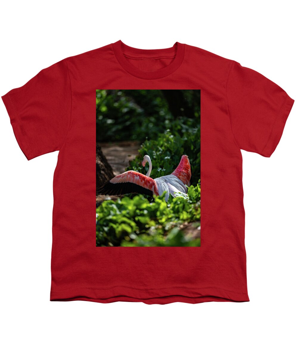 Reverse Fly Flamingo - Youth T-Shirt