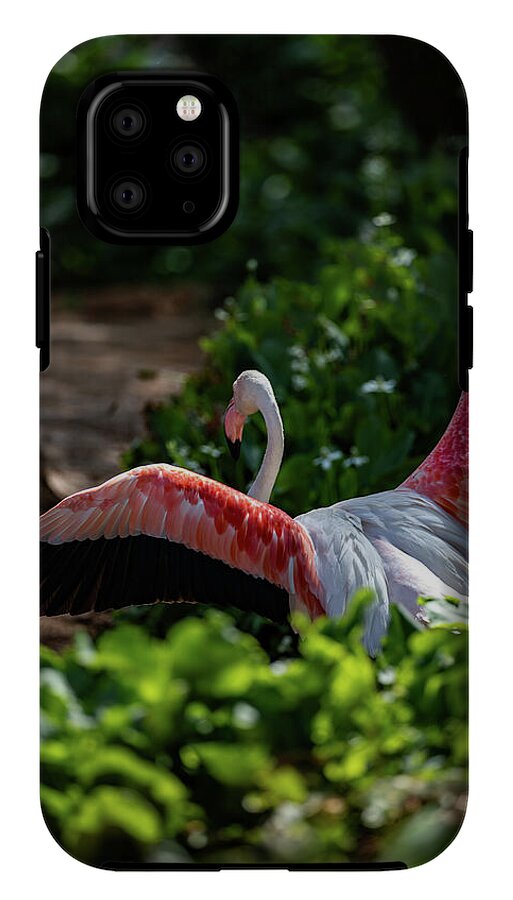 Reverse Fly Flamingo - Phone Case