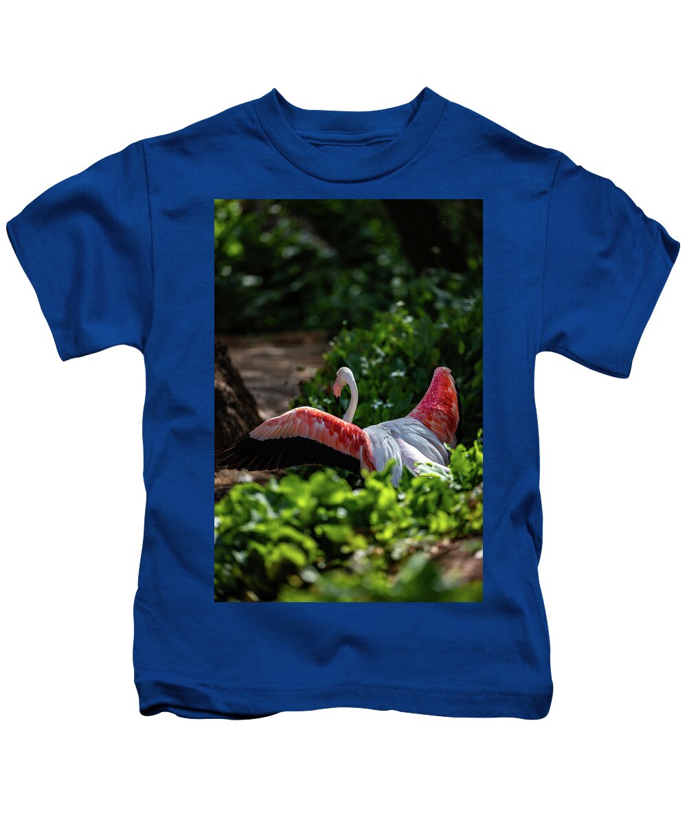 Reverse Fly Flamingo - Kids T-Shirt