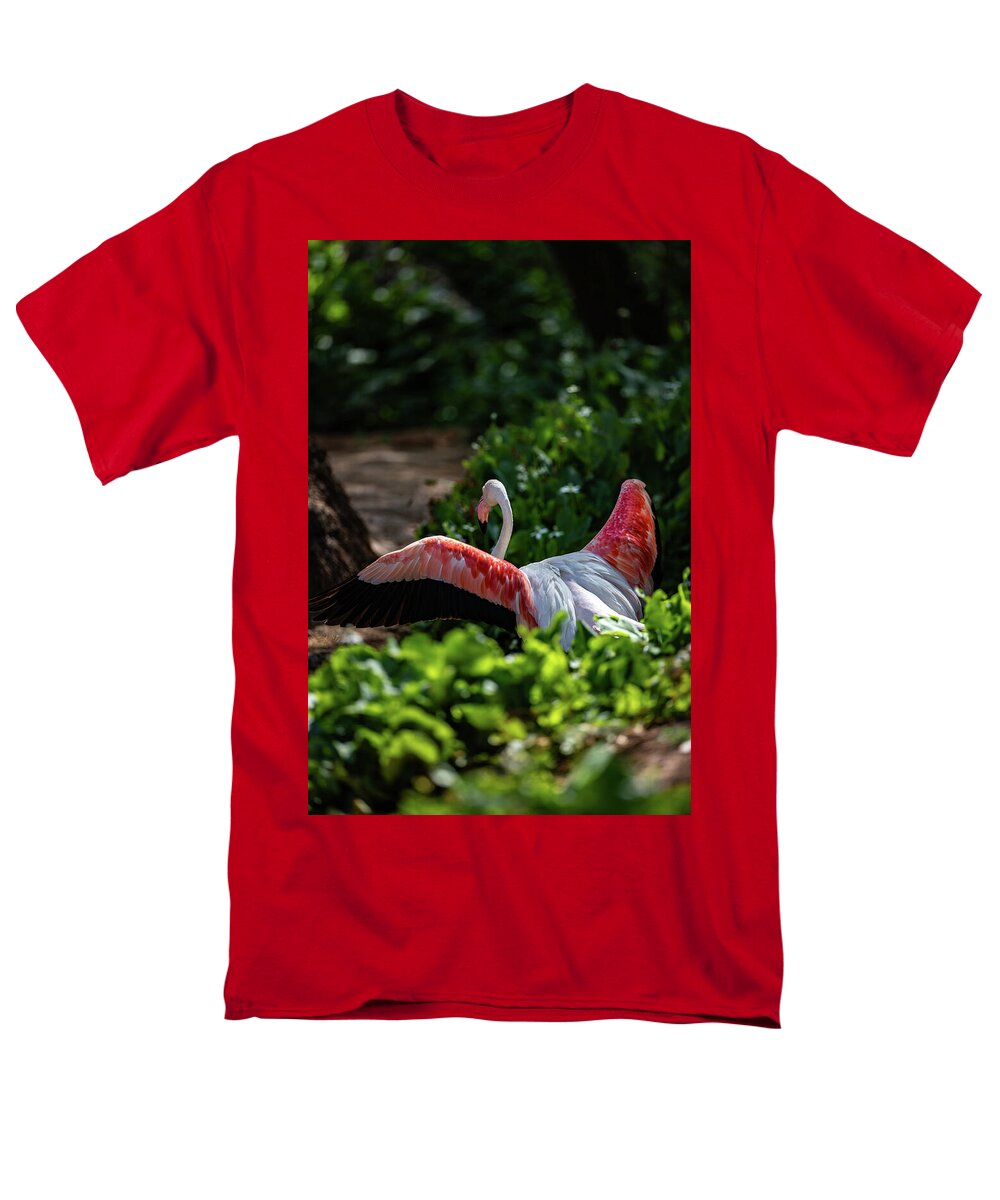 Reverse Fly Flamingo - Men's T-Shirt  (Regular Fit)