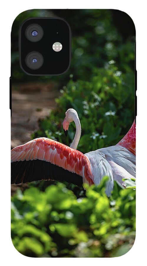 Reverse Fly Flamingo - Phone Case