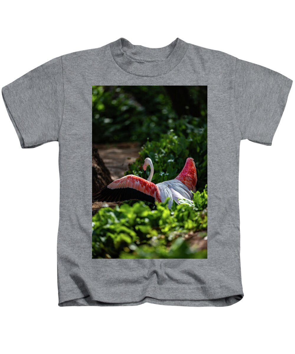 Reverse Fly Flamingo - Kids T-Shirt