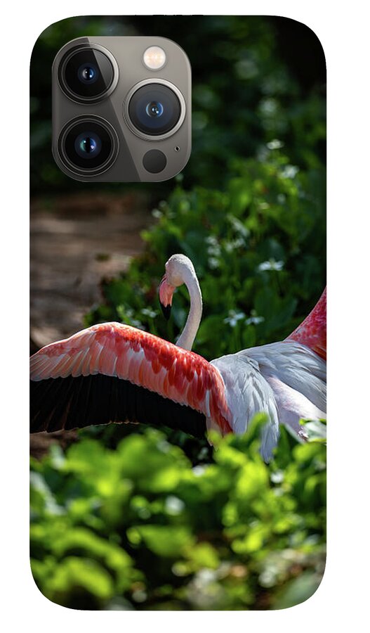 Reverse Fly Flamingo - Phone Case