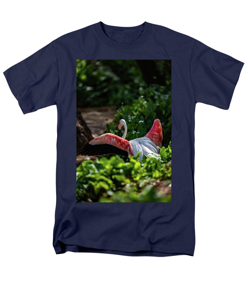 Reverse Fly Flamingo - Men's T-Shirt  (Regular Fit)