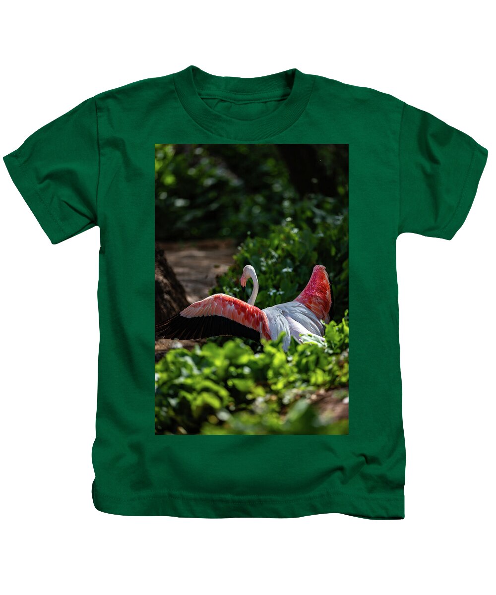 Reverse Fly Flamingo - Kids T-Shirt