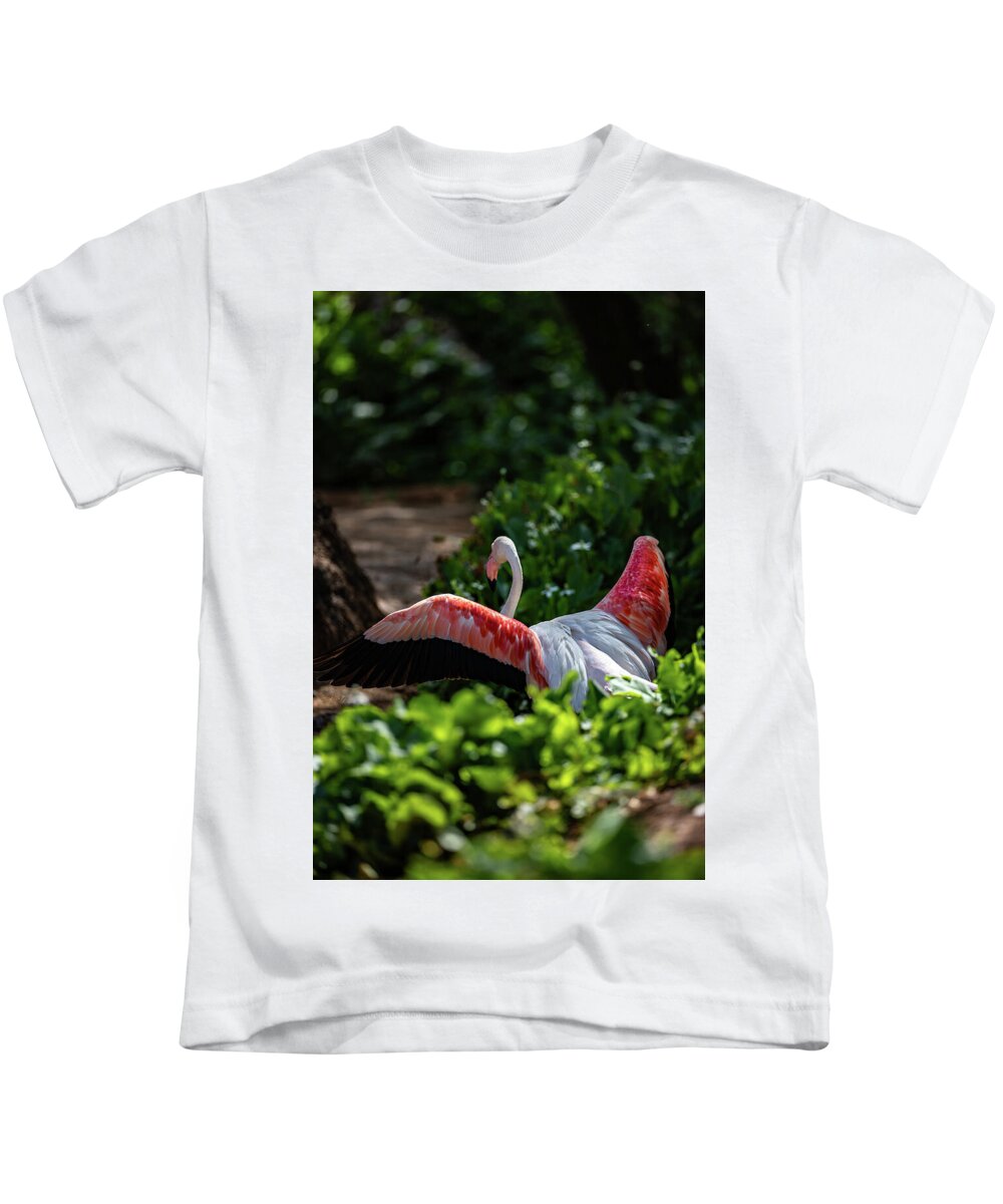 Reverse Fly Flamingo - Kids T-Shirt