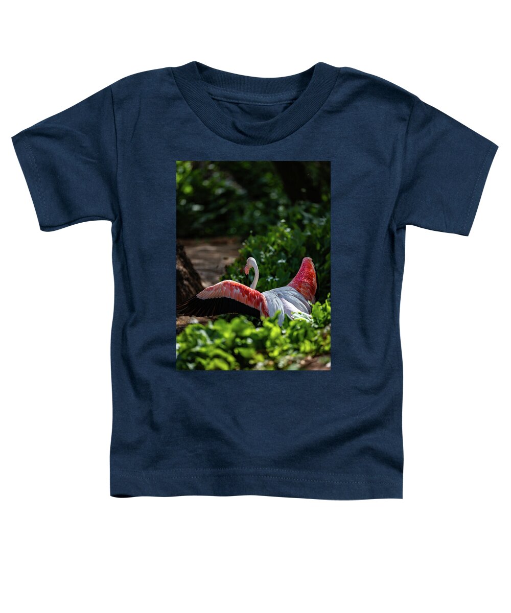Reverse Fly Flamingo - Toddler T-Shirt
