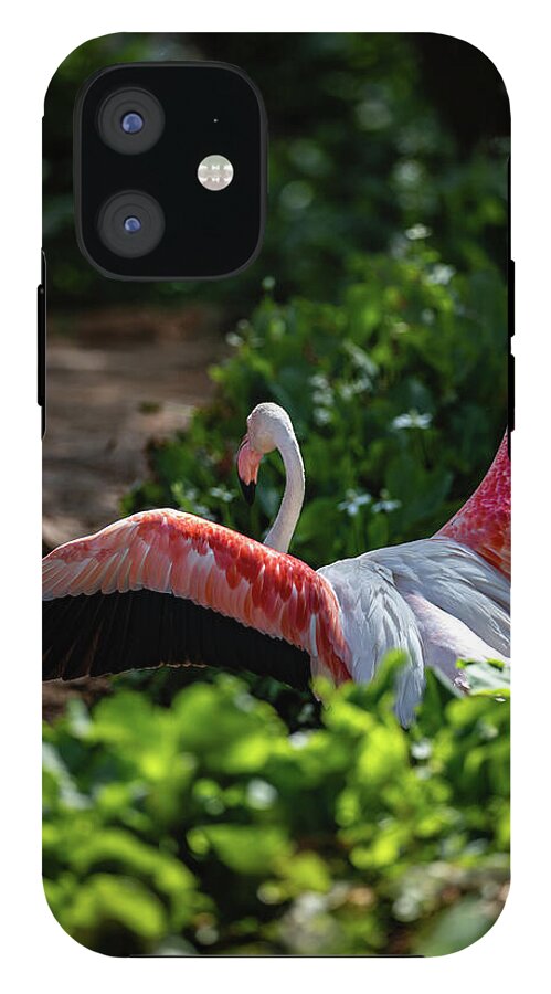 Reverse Fly Flamingo - Phone Case