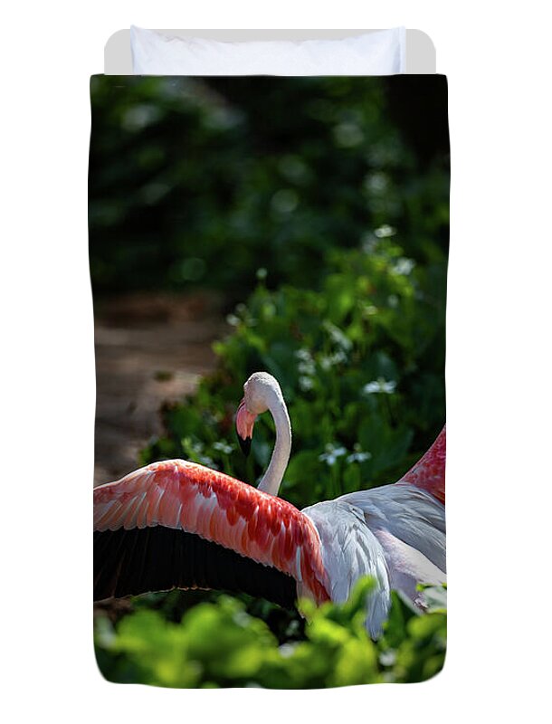 Reverse Fly Flamingo - Duvet Cover