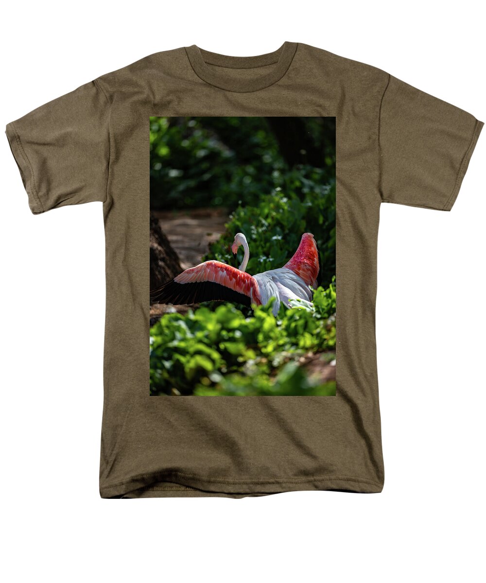 Reverse Fly Flamingo - Men's T-Shirt  (Regular Fit)