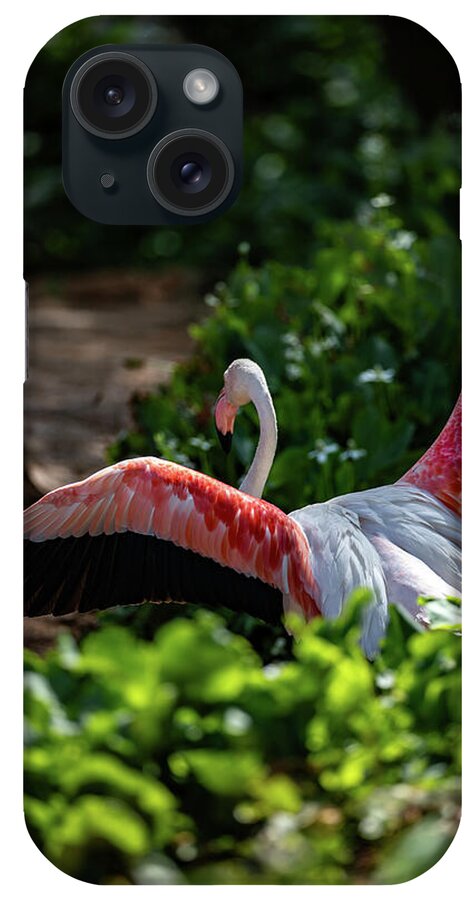 Reverse Fly Flamingo - Phone Case