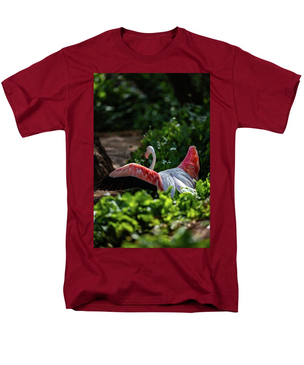 Reverse Fly Flamingo - Men's T-Shirt  (Regular Fit)