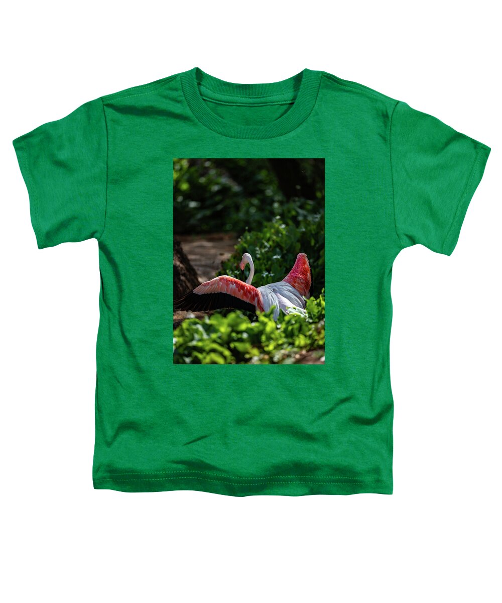 Reverse Fly Flamingo - Toddler T-Shirt