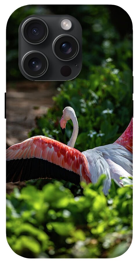 Reverse Fly Flamingo - Phone Case