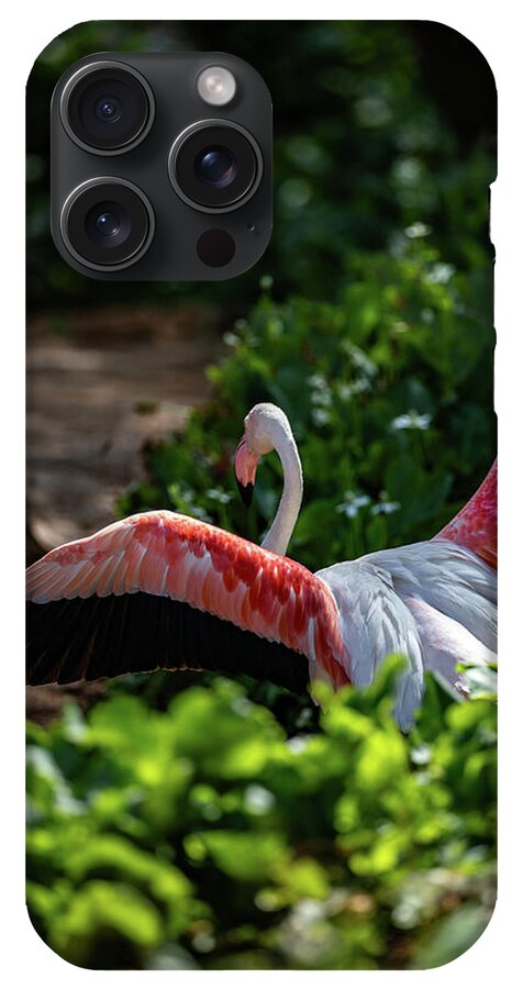 Reverse Fly Flamingo - Phone Case