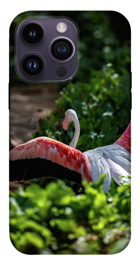 Reverse Fly Flamingo - Phone Case