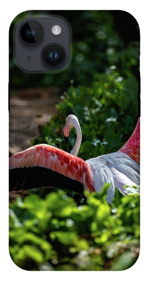 Reverse Fly Flamingo - Phone Case