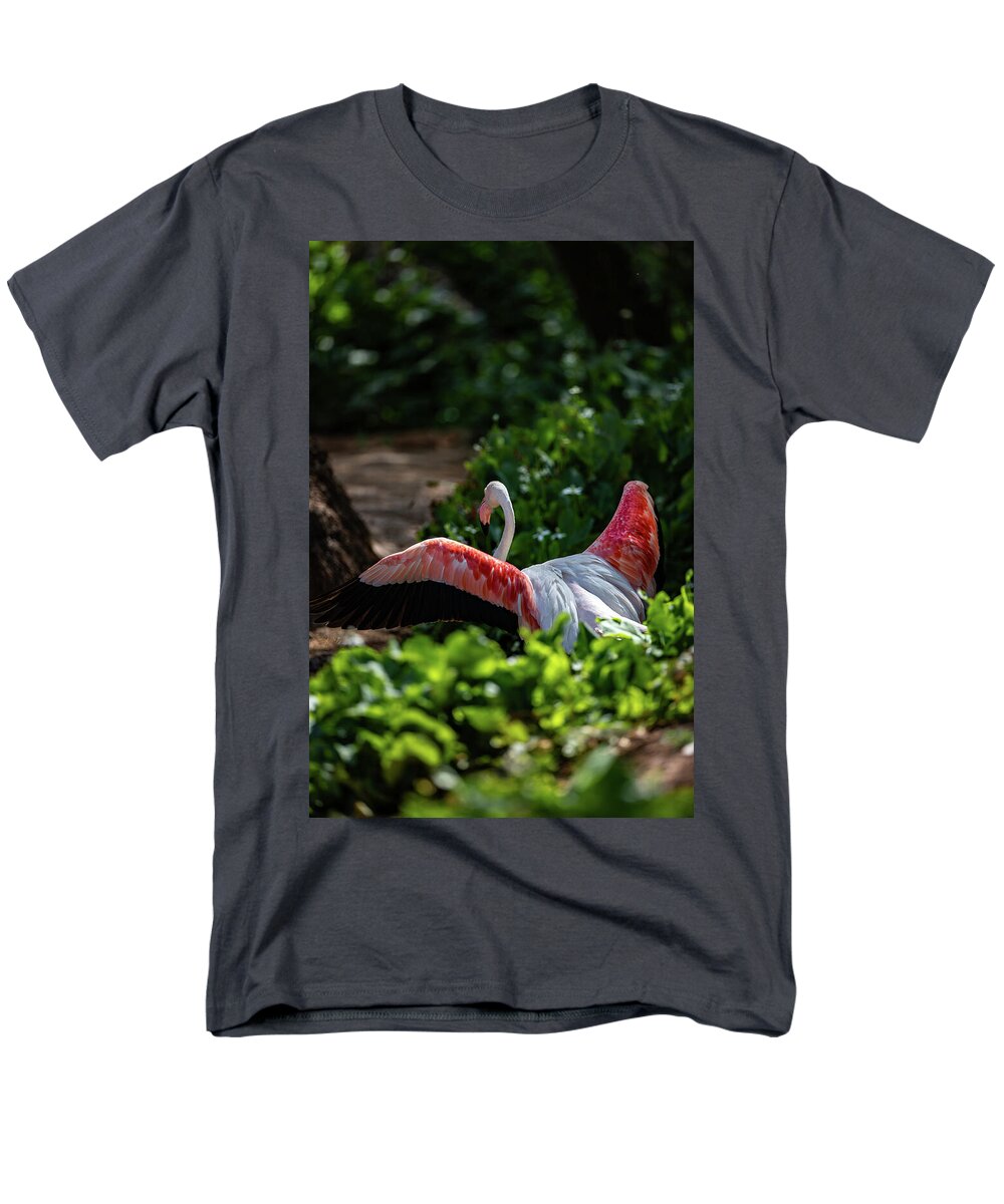 Reverse Fly Flamingo - Men's T-Shirt  (Regular Fit)