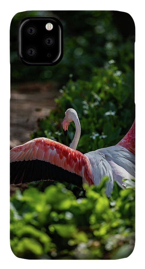 Reverse Fly Flamingo - Phone Case