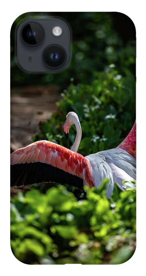 Reverse Fly Flamingo - Phone Case