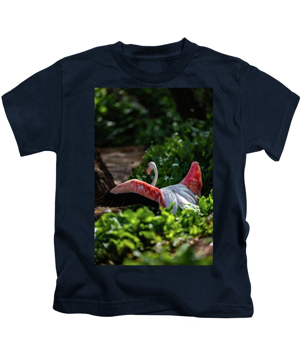 Reverse Fly Flamingo - Kids T-Shirt